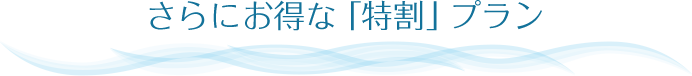 さらにお得な「特割」プラン